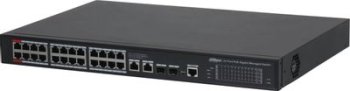 Коммутатор Dahua DH-S4228-24GT-240 (L2) 28x1Гбит/с 2SFP 24PoE 240W управляемый