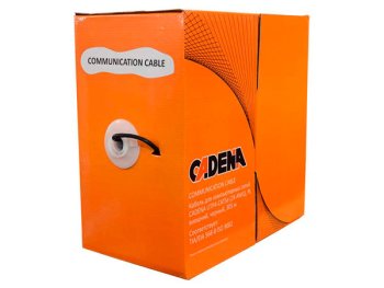 Кабель UTP витая пара CADENA UTP4-CAT5e indoor 24AWG, черный, для помещений, медь (305м)