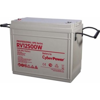 Аккумулятор для ИБП CyberPower ная батарея RV 12500W (12В/150 Ач), клемма М6, ДхШхВ 340х173х281мм, вес 45кг, срок службы 10 лет