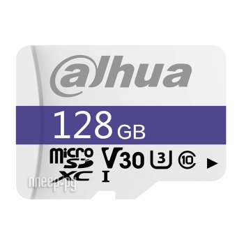 Карта памяти 128Gb - Dahua C10/U3/V30 FAT32 Memory Card DHI-TF-C100/128GB (Оригинальная!)