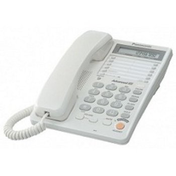 Системный телефон Panasonic KX-TS2365RUW (белый) {16-зн ЖКД, однокноп.набор 20 ном., автодозвон, спикерфон }