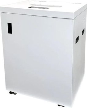 Уничтожитель бумаги Office Kit S1650 3,9х35 белый (секр.P-4) фрагменты 35лист. 165лтр. скрепки скобы пл.карты CD