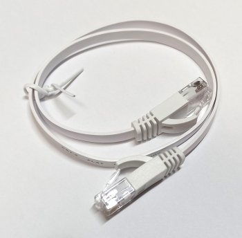 Кабель UTP Wodexun UTP 4 пары cat6 flated 0.5м белый RJ-45 (m)-RJ-45 (m) 1Гбит/с