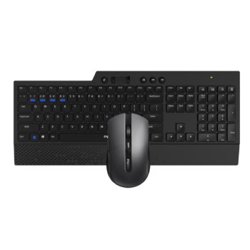 Комплект клавиатура + мышь Rapoo 8200T клав:черный мышь:черный, USB беспроводная, slim
