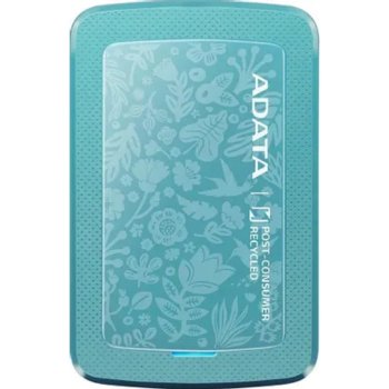 Внешний жесткий диск A-Data Portable HDD 1TB HC300E, 2,5" , USB 3.2, зеленый