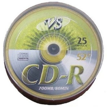 Диск CD-R VS 80 52x Shrink/25 (620274)