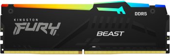 Оперативная память DDR5 8GB 5200MHz Kingston KF552C36BBEA-8 Fury Beast Expo RGB RTL Gaming PC5-41600 CL36 DIMM 288-pin 1.25В kit single rank с радиато