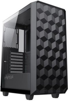 Корпус Hiper BH34-1 черный без БП ATX 3x120mm 2x140mm 1xUSB3.0 1xUSB3.1 audio bott PSU