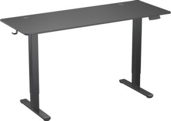 Стол компьютерный Cactus CS-EDL-BBK столешница ДСП черный каркас черный 160x71x60см