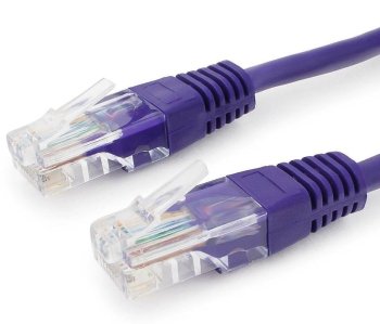 Кабель UTP Premier PP12-0.25M/V 1000Гбит/с UTP 4 пары cat5E CCA molded 0.25м фиолетовый RJ-45 (m)-RJ-45 (m)