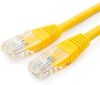 Кабель UTP Premier PP6U-0.5M/Y 10000Гбит/с UTP 4 пары cat6 CCA molded 0.5м желтый RJ-45 (m)-RJ-45 (m)