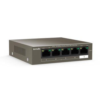 Коммутатор Tenda TEF1105P-4-63W 5PORT 10/100M