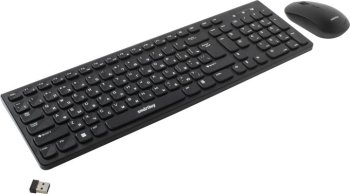 Комплект клавиатура + мышь Smartbuy <SBC-250288AG-K> (Кл-ра, USB, FM+Мышь 4кн, Roll, FM)