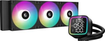Система водяного охлаждения Deepcool LD360 ARGB Soc-AM5/AM4/1151/1200/1700 черный 4-pin 38.71dB Al LCD 1786gr Ret (R-LD360-BKDMMN-G-1)