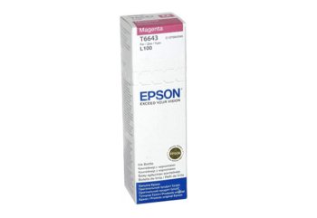 Чернила Epson L100/110/200/210/300/355/550/555 (O) C13T66434A/C13T664398, magenta, 70ml