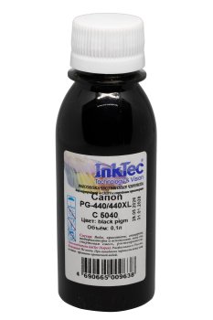 Чернила InkTec (C5040) для Canon PG-440/440XL, Пигментные, Bk, 0,1 л.
