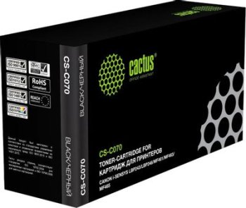 Картридж Cactus CS-C070 070 черный (3000стр.) для Canon i-SENSYS LBP243/LBP246/MF461/MF463/MF465