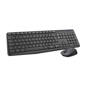 Комплект клавиатура + мышь Logitech Wireless Desktop MK235, (Keybord&mouse), USB, Black, [920-007931./920-007948]