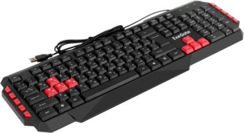 Клавиатура ExeGate Multimedia Professional Standard LY-505M (USB, полноразмерная, влагозащищенная, 114кл., Enter большой, 8 красных клавиш, мультимеди