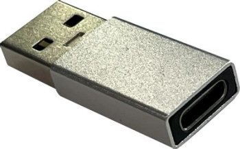 Переходник Buro ver2.0 USB A(m) USB Type-C (f) (BU-USB2-AM-CF) серебристый