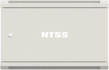 Шкаф коммутационный NTSS Премиум (NTSS-W6U6060FD) настенный 6U 570x600мм пер.дв.металл 60кг серый 500мм 18.8кг 220град. 370мм IP20 сталь