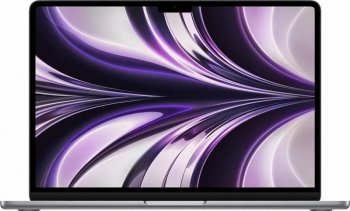 Ноутбук Apple MacBook Air 13 Mid 2022 [MLXX3RU/A] (КЛАВ.РУС.ГРАВ.) Space Gray 13.6" Liquid Retina {(2560x1600) M2 8C CPU 10C GPU/8GB/512GB SSD} (РФ)