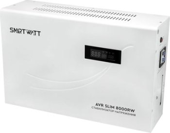 Стабилизатор напряжения Smartwatt AVR Slim 8000RW 8000ВА белый