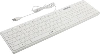 Клавиатура Genius SlimStar 126 White <USB> 105КЛ+4КЛ М/Мед <31310017410>