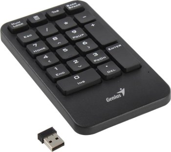 Цифровой блок Genius Wireless NumPad 1000 Black <USB> 21КЛ <31320003400>