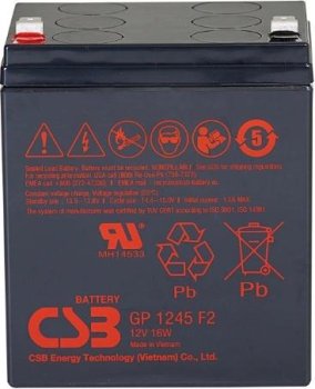Аккумулятор для ИБП CSB GP 1245 F2 (12V16W) 12В