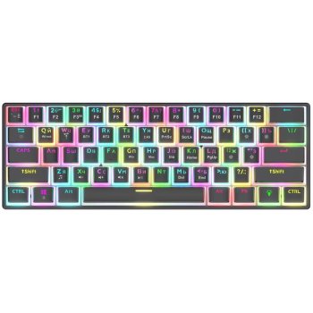 Клавиатура Jet.A Panteon T2 PRO BS (91) Black <USB/Bluetooth> TKL 60% механическая, 61КЛ, свитчи Outemu Black, подсветка клавиш