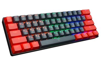 Клавиатура Jet.A Panteon T3 RS HS RB Blue-White <USB> механическая, 61 кл., свитчи Jixian Red, подсветка клавиш