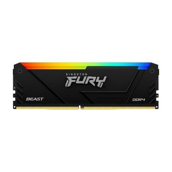 Оперативная память Kingston Fury Beast Black RGB DDR4 3600 МГц 1x32 ГБ (KF436C18BB2A/32)