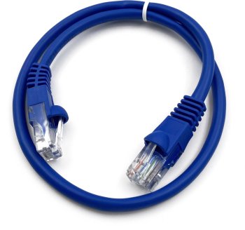 Кабель UTP Buro UTP 4 пары cat5E CCA molded 0.25м голубой RJ-45 (m)-RJ-45 (m)