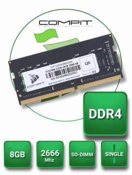 Оперативная память для ноутбуков Compit CMPTDDR416GBSD2666 1x8 ГБ (CMPTDDR48GBSD2666)