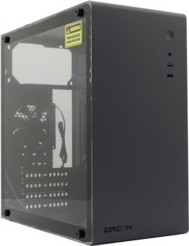 Корпус Minitower ZIRCON <Mozart GY> MicroATX без БП