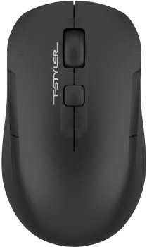 Мышь беспроводная A4Tech Fstyler FG16CS Air2 черный оптическая (2000dpi) silent USB для ноутбука (3but)