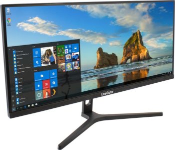 Монитор безрамочный с аудио 29" ExeGate SmartView ES1500 (IPS LED Grade A+, 2560x1080@75Гц, 21:9, 300cd/m2, 1000:1, 178°/178°, 1ms, HDMI, DisplayPort,