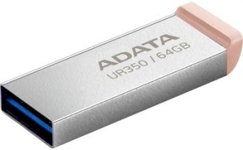 Накопитель USB A-Data 64GB UR350 UR350-64G-RSR/BG USB3.2 серебристый/коричневый