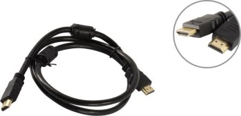 Кабель ExeGate <EX-CC-HDMI2-1.0F> HDMI to HDMI (19M -19M) ver2.0 2 фильтра 1м <EX287722RUS>