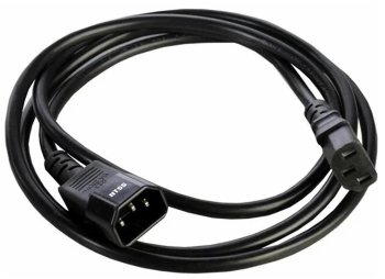 Кабель питания NTSS NTSS-PC13143 C13-С14 проводник.:3x1мм2 1м 220/250В 10А черный