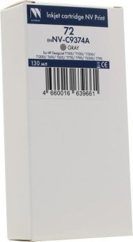 Картридж NV-Print C9374A (№72) Gray для HP DJ T610/1000/1100/1120/1200/1300/2300