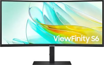Монитор Samsung 34" ViewFinity S6 LS34C650UAIXCI UWQHD, черный