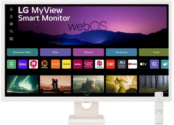Монитор 31.5" LG 32SR50F-W IPS 1920x1080, 60 Гц, 5 мс, 16:9, 250 кд/м2, 2хHDMI, 2хUSB, белый