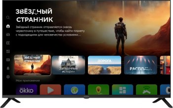 Телевизор-LCD Digma 43" DM-LED43SBB36 Салют ТВ Frameless Metal черный/черный FULL HD 60Hz DVB-T DVB-T2 DVB-C DVB-S DVB-S2 USB WiFi Smart TV