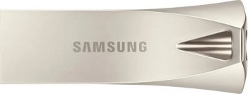 Накопитель USB Samsung BAR plus, USB 3.1 Gen 1 128 ГБ, серебристый