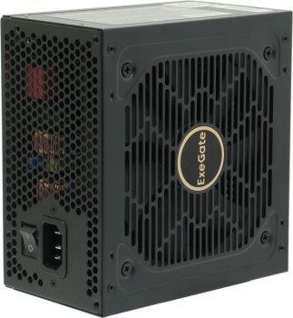 Блок питания 850W ExeGate 80 PLUS® GOLD 850VSP FС (ATX3.0, APFC, КПД 90% (80 PLUS GOLD), 120mm fan, 24pin, 2x(4+4)pin, PCIE5.0/12VHPWR, 4xPCI-E, 6xSAT