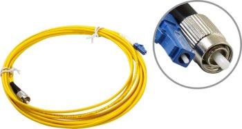 Кабель волоконно-оптический Lanmaster <LAN-LC-FC/SU-5.0> Patch cord ВО, LC-FC, simplex, SM 9/125 5м