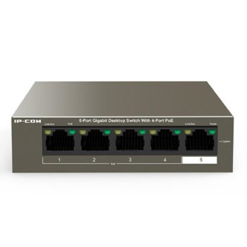 Коммутатор IP-COM G1105P-4-63W PoE неуправляемый 5-Ports 10/100/1000 Base-T / 4-Ports PoE (PoE бюджет 58W)