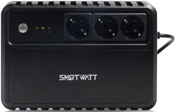 Источник бесперебойного питания Smartwatt Safe 600 360Вт 600ВА черный